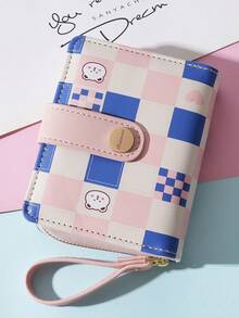 BATSIOE Cute Kitty Wallet, Fresh Japanese Style Women/Girl Short Zipper Purse, Textured Student Card Holder - Pink - View 7