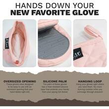 Guantes de horno resistentes al calor - (verde) Mini guantes de horno, de silicona resistentes al calor, de cocina para cocinar, juegos de guantes de horno de silicona y soportes para ollas - Rosa - Ver 3