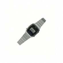 Đồng hồ kỹ thuật số cổ điển Casio LA670WD-1, dây đeo thép không gỉ, chống nước, báo thức, bấm giờ, đồng hồ đeo tay nữ. - Một cỡ - Xem 7