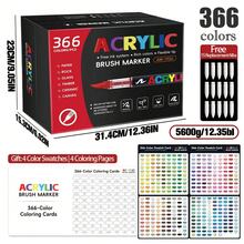 Bộ bút dạ acrylic lỏng 12-366 màu, bút dạ nhiều màu sắc, khô nhanh và chống phai màu, thích hợp cho vẽ tranh, minh họa, thủ công, sách tô màu và các dự án DIY khác trên giấy, vải, gỗ, đá, nhựa, thủy tinh, gốm sứ, bí ngô, kim loại, v.v. Tuyệt vời làm quà tặng lễ Phục sinh, Lễ Tạ ơn, Halloween, Giáng sinh. - Nhiều màu - Xem 21