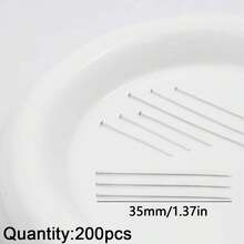 200件不锈钢首饰制作材料，不褪色可弯曲头针，DIY串珠工艺配件 - diy - 查看 10