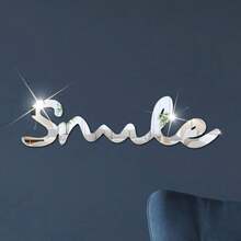 一张英文人物微笑镜面墙贴 - 字母牆貼 - 查看 1