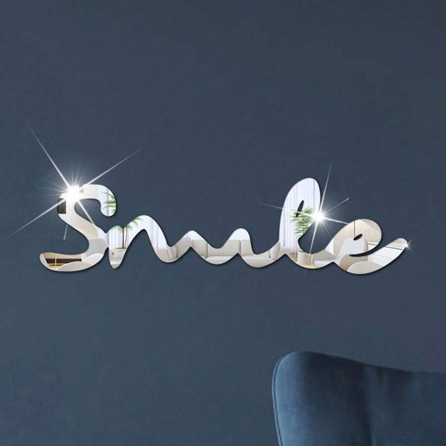 一张英文人物微笑镜面墙贴 - 字母牆貼 - 查看 1