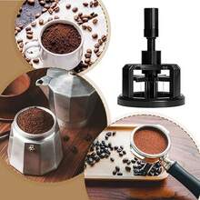 58mm Coffee Powder Distributor, 54mm Espresso Tamper And Distributor (Suitable For Barista Use), 53mm Needle-Style Espresso Distributor, Magnetic Design, Easy To Distribute Powder - 10 Needles, Adjustable Needle Height, Suitable For Home And Cafe, Back To School Season - Black - View 5