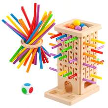 多功能叠叠乐游戏，挑棍游戏，儿童益智玩具，亲子互动游戏，培养逻辑思维，感恩节、万圣节、圣诞节的绝佳礼物 - 彩色 - 查看 3