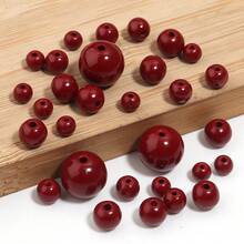 10-80颗优质天然红金砂石珠 - 4-10毫米高品质宝石珠，适用于DIY珠宝、手链、项链、耳环 - 男女皆宜的工艺品材料，手链制作套装 - 紫金砂石 - 查看 4