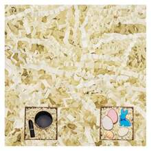 450g Crinkle Paper Filler Papel Rallado Para Cestas De Regalo Papel Rallado Para Cumpleaños Bodas Cajas Bolsas Relleno de Cestas Aniversarios Envoltura de Regalos blanco lechoso - blanco lechoso - Ver 1