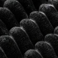 Sofá seccional modular de 104.3*68.9", sofá tapizado y comprimido para sala de estar, dormitorio, apartamento, no requiere montaje, combinación libre de 2 piezas, tela de pana afelpada, NEGRO - 1 - Ver 7