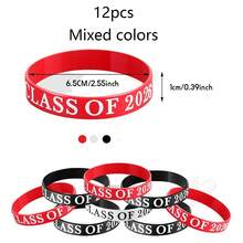 12pcs Durable Silicone Graduation Wristbands - Comfortable Sports Themed Bands For Class Of 2026 Celebration, Ideal For College Graduates, Teachers, Team Supplies, Party Favors - Universal Graduation Event Accessory - View 11