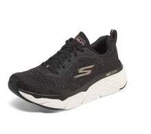 Skechers 女士新款透气轻便缓震休闲运动跑步鞋 - 黑色 - 查看 3