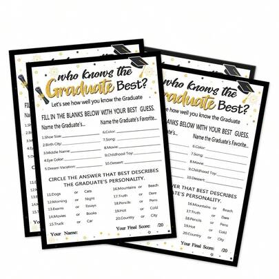 谁最了解毕业生——2026年毕业派对游戏及派对用品装饰