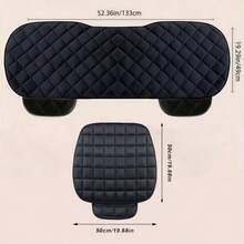 Đệm ghế ô tô 4 mùa, bọc ghế ô tô tối giản, phù hợp với ghế dưới của xe sedan, đệm ghế ô tô sang trọng, bảo vệ thoải mái cho cả ghế trước và sau, phù hợp với xe SUV, đế cao su chống trượt, có túi đựng đồ, phụ kiện ô tô - bọc ghế dưới ô tô - Xem 3