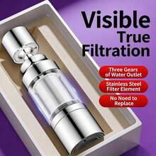 1pc Stainless Steel Faucet Aerator | Kitchen Faucet Water Filter, Anti-Splash Extendable Faucet Accessory | 316 Stainless Steel And Plastic, For Non-Potable Water Contact - A - View 13