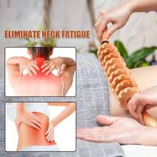 Maderoterapia Wooden Massage Roller | Natural Solid Wood Design (Straight & Curved) | Relieve Muscle Tension & Improve Fat Deposits | Body Shaping & Contouring | Essential Home Massage Tool | Unisex Wellness Gift - View 5