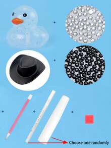 DIY Diamond Tools, Hat, Duck, Car Phone Holder, Decorations, Multicolor Handicrafts, Glue Pens, Handmade Decorations - Sets - View 16