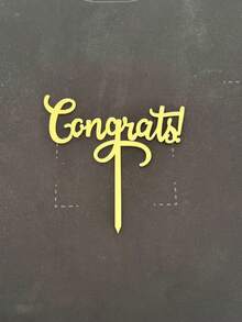1pc Graduation Cake Topper - Congratulations On Graduation, Completion, Celebration, Graduation Party Decor, Cupcake Topper - StyleD - View 8