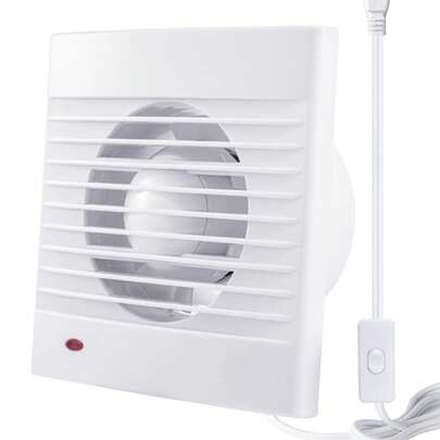 4'' Wall Exhaust Fan, 15W 90 CFM Wall Mount Small Ventilation Fan For Garage, Greenhouse, Shed, Shop