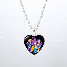 Witcher Fandom Time Gem Heart Pendant Necklace - Multicolor - View 8