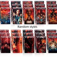 5pcs Red Spiral Notebooks, Student Portable Notebooks, Learning Supplies, Back To School Party Gifts, Random Styles - Multicolor - View 2