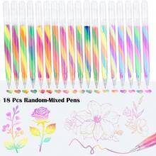 18pcs Fluorescent Glitter Colorful Pen Set | Vibrant Mixed Colors, Perfect For Journaling, Greeting Cards, Crafts, Photo Albums, Drawing, Note-Taking And Artistic Creation | Easter | Mother's Day | Office And School | Wedding And Gifts - Sets - View 7