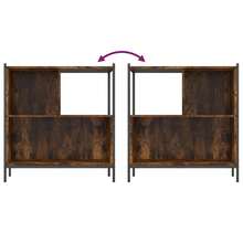 Bookcase Smoked Oak 72x28x77.5 Cm Engineered Wood - Brown - View 8