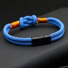 4mm High-End Men's Street Weaving Wristband, Everyday Versatile Wristband Bracelet - Bracelet - View 4