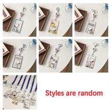 1个花生漫画卡通伸缩式证件卡套，可爱学生公交/地铁卡套，圣诞礼物，款式随机 - 彩色 - 查看 11