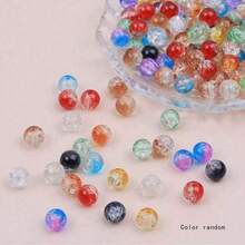 50 pièces/1000 pièces Perles de verre imitant le jade cristal dégradé de 8 mm, convient pour la réalisation de bracelets, colliers, boucles d'oreilles, artisanat, idéal pour les débutants (couleur aléatoire) - couleur - Voir 17