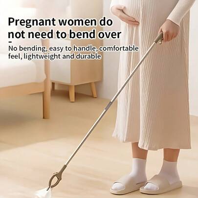 1个耐用伸缩式垃圾钳，配有舒适握柄，适用于户外露营、徒步旅行、家庭清洁等场合的垃圾收集，可伸缩夹持器，可折叠设计，方便收纳