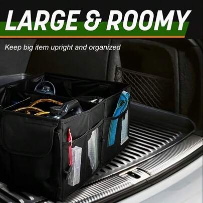 Multi Functional Tool Storage Box, Multifunctional Clothing Storage Box, Travel Multifunctional Storage Box, Foldable And Easy To Carry, Multi Pocket Design, Can Hold Various Items, Shoe Storage Bag, Car Back Multifunctional Storage Box