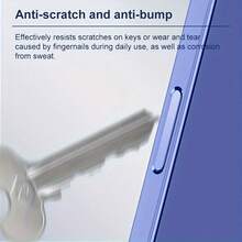 Película protectora de botón de cámara de TPU compatible con iPhone 16 Pro Max/Pro Plus, anti-arañazos y anti-sudor, corte preciso, respuesta táctil mejorada, compatible con fundas de teléfono, regalo de cumpleaños de primavera - Multicolor - Ver 4