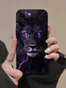 豹纹镂空黑色极简时尚创意防震手机壳，兼容 17/17Pro/17ProMax/16/11/16Pro/16Plus/16ProMax/16E/15ProMax/13/14/12/XS/XR/7G/8P，兼容三星 Galaxy S25/S25Plus/S25 Ultra/A16/A36/A26/A56/A50/A12/A32/S26/S26Plus - 彩色 - 查看 3