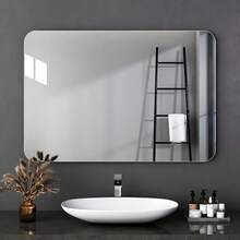 1pc Floral Acrylic Mirror Wall Sticker, Self-Adhesive And Curing Required. This Is A Wall Decor Product With Mirror Effect, Suitable For Home, Children's Room, Kindergarten, Theme Restaurant And Bathroom. - Silver - View 8