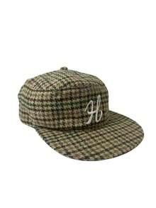 1pc Houndstooth Bohemian Casual Polyester Embroidered UV Protection Leopard Print Unisex Hip Hop Street Brim Baseball Cap, Suitable For Spring, Summer And Autumn - The Letter H - View 8