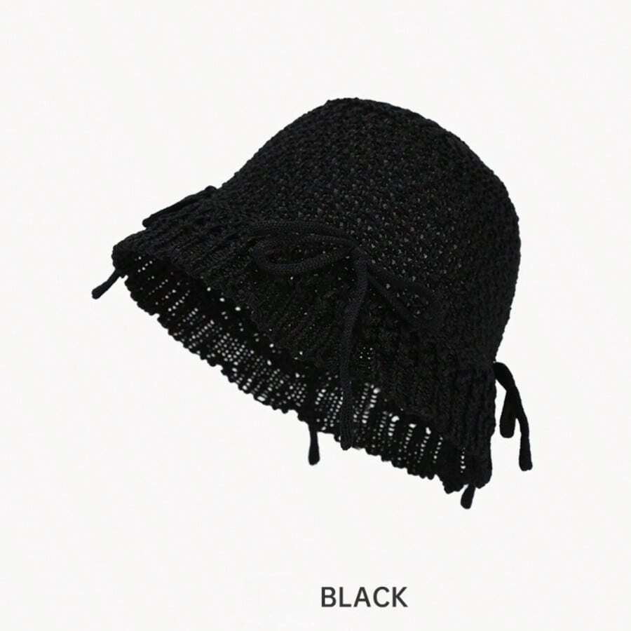 2026新款可折叠蝴蝶结渔夫帽，UPF50+防紫外线宽檐遮阳帽，适合海滩、露营、婚礼等场合拍照，是母亲节和生日的完美礼物。