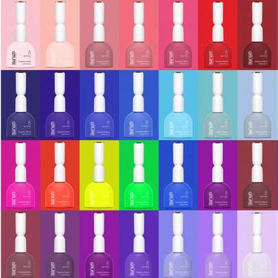  GMUME 15ml Gel Nail Polish 83 Colors Set, Professional Soak Off UV LED Gel Polish, One Bottle One Color Visualized Packaging No Color Difference, Large Volume 0.5fl.Oz Fingertip Palette, Nude Pink Red Blue Green Yellow Purple Neon Macaron Glitter Autumn Winter Spring Summer All Seasons Colors