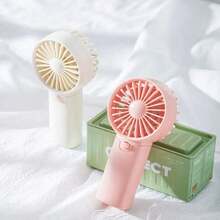 Mini Handheld Electric Fan With Lanyard, Lightweight & Cute, Battery Not Included, Suitable For Office, Outdoor, Travel, Camping, Beach And Holiday, Essential For Spring & Summer, Bridesmaid Gift And Bedroom Decor, Unisex - Multicolor - View 10