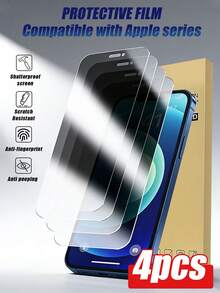 4pcs Privacy Tempered Glass Screen Protector, Waterproof Anti-Scratch ...