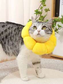 Upgraded Cat Recovery Collar With Heating & Breathable Design, Adjustable Protective Cone Recommended By Vets To Help Cats Recover Quickly And Safely After Surgery/Fracture/Spaying. Intelligent Temperature Control & Secure Protection, The Pet Owner's Trusted Choice. - Multicolor - View 4