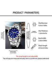 Juego de 3 piezas de relojes para hombre – Relojes de estilo empresarial versátiles, ¡perfectos para regalar! - Multicolor - Ver 6