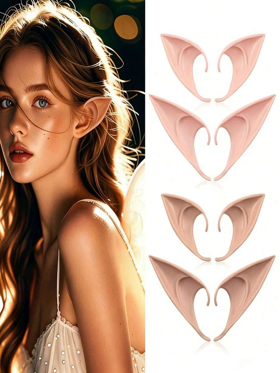 Bộ 2 phụ kiện tai yêu tinh – Phụ kiện hóa trang Halloween & Giáng sinh, đạo cụ biểu diễn sân khấu, trang trí tiệc lễ hội, quà tặng lý tưởng cho bạn bè. - Nhiều màu - Xem 1