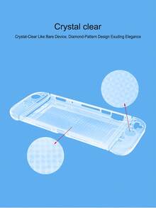 2pcs Diamond Pattern Grip Covers + 1pc Diamond Pattern Protective Case For Nintendo Switch 2, Ergonomic Curved Design, Anti-Slip, Anti-Sweat, Anti-Scratch, Boxed Packaging - View 4