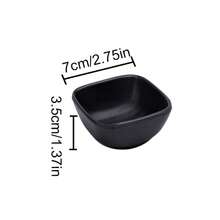 Sauce Dish Black ABS Three-Compartment Snack Plate For Home Cuisine Seasoning Plate Sushi Soy Dipping Sauce Bowl - Multicolor - View 16