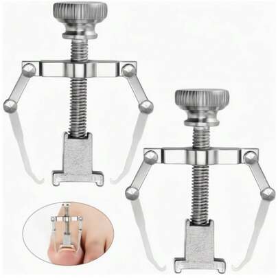 1pc Premium Stainless Steel Ingrown Toenail Correction Tool, Painless Nail Groove Inflammation Relief, Suitable For Men And Women Daily Foot Care, Exquisite Gift