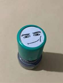 Kotak Stempel Warna Acak - Stempel Tinta Hitam Lucu & Menarik - Stempel yang Menyenangkan - Cocok untuk Penggunaan Kantor Sehari-hari, Label dan Stempel Indikasi, Natal, Halloween, Hari Valentine - A - View 7
