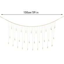 1件波西米亚风木珠悬挂式照片展示架，天然木色木珠流苏照片夹收纳装饰，适用于教室、宿舍、卧室等场所。 - 米色 - 查看 11