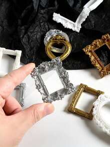 12pcs/10pcs/7pcs Vintage Baroque Mini Resin Photo Frame DIY, Family Member Photo Decor Craft, Personalized Gift, Cartoon Album Display Frame, Handmade Tool For Party - Multiple Styles - View 10