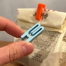 10pcs Snack Bag Seal Clips | Lightweight And Durable Plastic Food Bag Sealing Clips, Kitchen Gadget - Multicolor - View 2