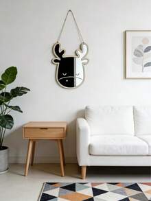 Gương acrylic trang trí tường, ván gỗ, đồ trang trí treo tường hình động vật và phòng trẻ em, trang trí phòng ngủ, trang trí tường (Gương có lớp màng bảo vệ, và mặt sau của gương có một lớp giấy dính, cần bóc ra sau khi nhận hàng) - Màu gỗ - Xem 12