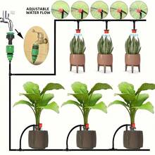 5-30 Meter Garden Plant Watering And Sprinkler System, Automatic Irrigation Equipment Set, Equipped With Adjustable Drip Head Drip Irrigation Device, Including 1/4 Inch Drip Irrigation Kit, Suitable For Gardens, Greenhouses And Lawns. - Automatic Irrigation Kit - View 4